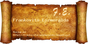 Frankovits Eszmeralda névjegykártya